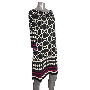 Jessica Howard 3/4 sleeve dress multi-color Sz 12